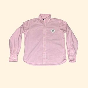 Polo Ralph Lauren Mens Paris 2024 Olympics Oxford Shirt Pink Classic Fit XS